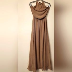 SHOW ME YOUR MUMU HALTER SHEER ROMANTIC FLOWY WEDDING GUEST DRESS SIZE SMALL‎